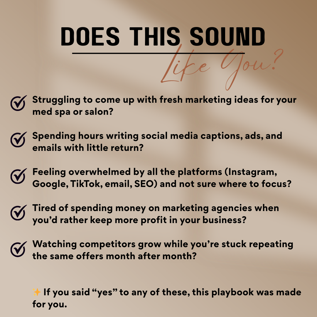 100 AI Prompts for Beauty and Healthcare Businesses | Med Spa Marketing Social Media and Revenue Growth Playbook